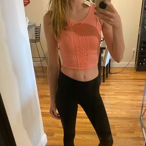 Peach Crop Top